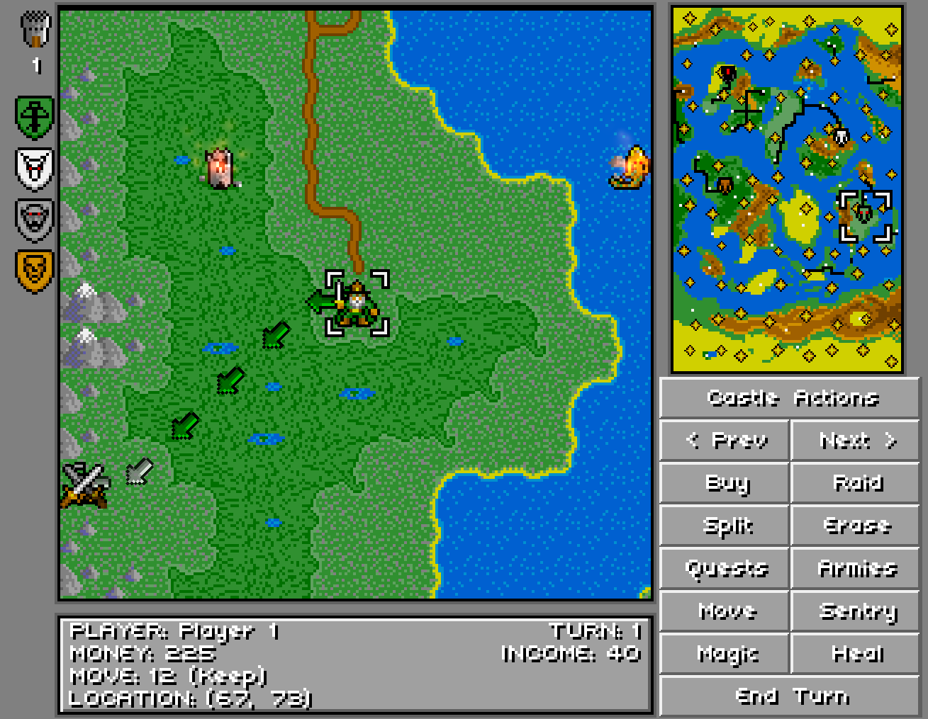 Map screen